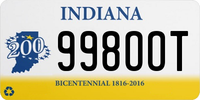 IN license plate 998OOT