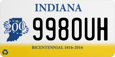 IN license plate 998OUH