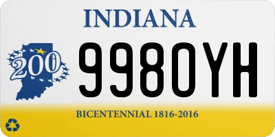 IN license plate 998OYH