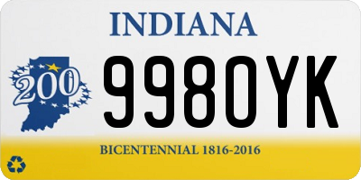 IN license plate 998OYK