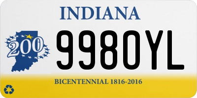 IN license plate 998OYL