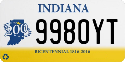 IN license plate 998OYT