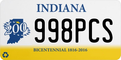 IN license plate 998PCS