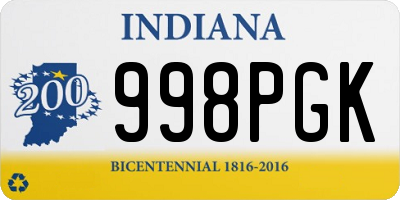 IN license plate 998PGK