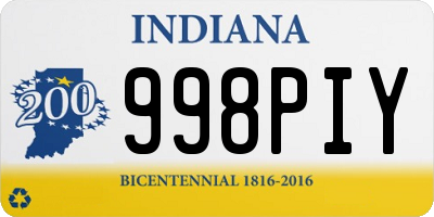 IN license plate 998PIY