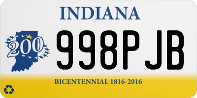 IN license plate 998PJB