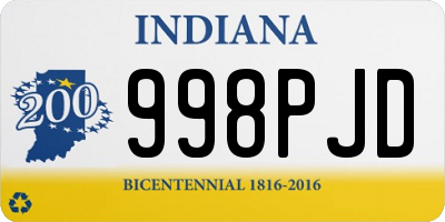 IN license plate 998PJD