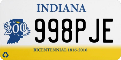 IN license plate 998PJE