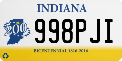 IN license plate 998PJI