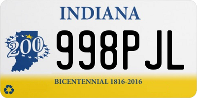 IN license plate 998PJL