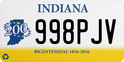 IN license plate 998PJV