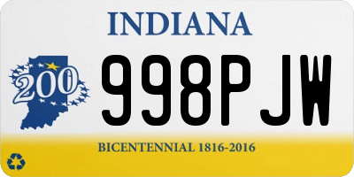 IN license plate 998PJW