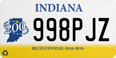 IN license plate 998PJZ