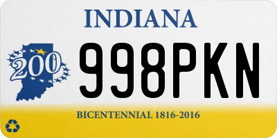 IN license plate 998PKN