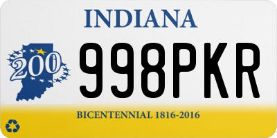 IN license plate 998PKR