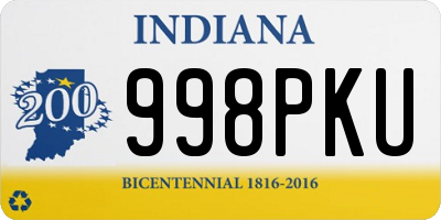 IN license plate 998PKU