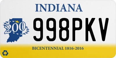 IN license plate 998PKV