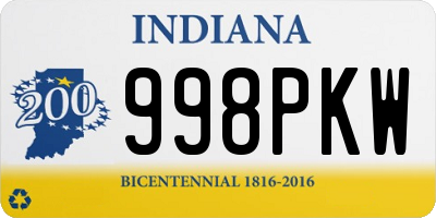 IN license plate 998PKW