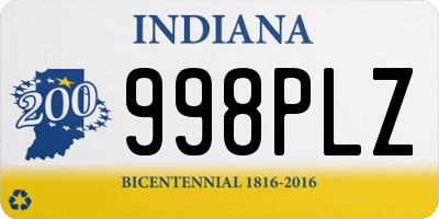 IN license plate 998PLZ