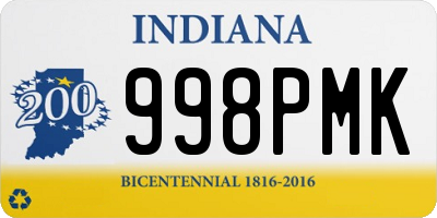 IN license plate 998PMK