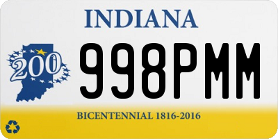 IN license plate 998PMM