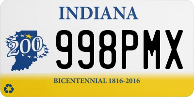 IN license plate 998PMX