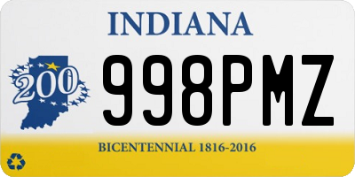 IN license plate 998PMZ