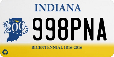 IN license plate 998PNA
