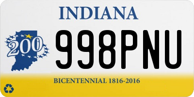 IN license plate 998PNU