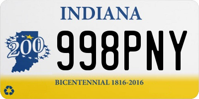 IN license plate 998PNY