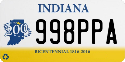 IN license plate 998PPA