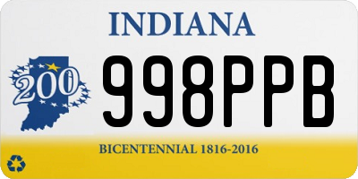 IN license plate 998PPB