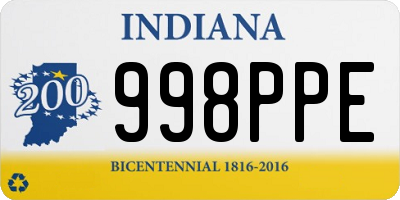 IN license plate 998PPE