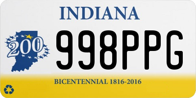 IN license plate 998PPG