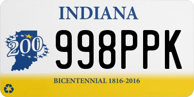 IN license plate 998PPK