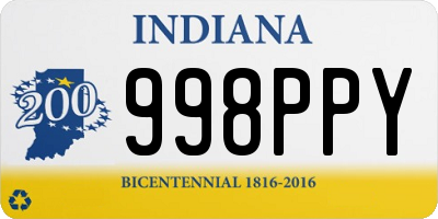 IN license plate 998PPY