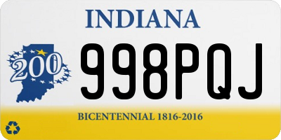 IN license plate 998PQJ