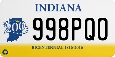 IN license plate 998PQO