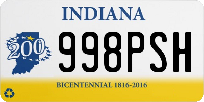 IN license plate 998PSH