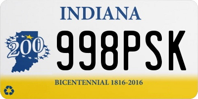 IN license plate 998PSK