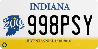 IN license plate 998PSY