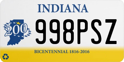 IN license plate 998PSZ