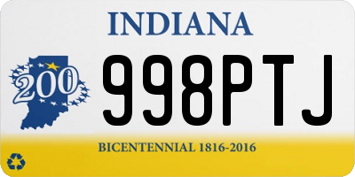 IN license plate 998PTJ