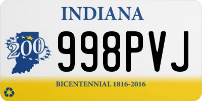 IN license plate 998PVJ