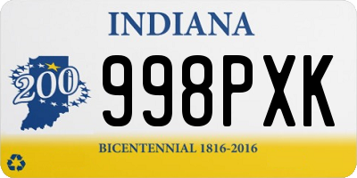 IN license plate 998PXK