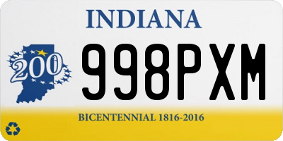 IN license plate 998PXM