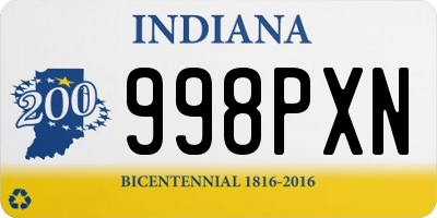 IN license plate 998PXN