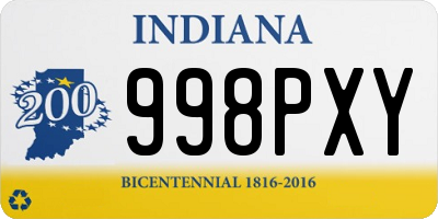 IN license plate 998PXY