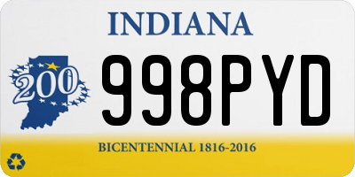 IN license plate 998PYD