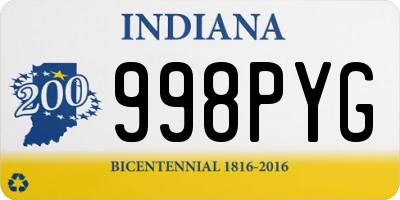 IN license plate 998PYG